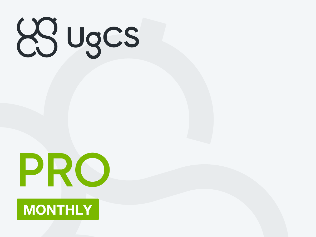UgCS PRO Monthly Subscription - Professional Drone Flight Planning Software for Mapping & Surveying | Ideal for Aerial Photography, Agriculture & Construction