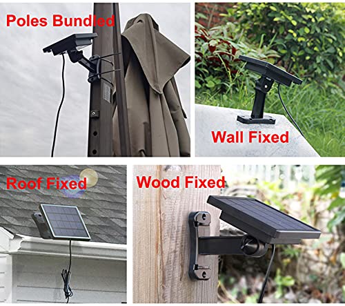 Solar Pendant Light with Remote Control - Dimmable, IP65 Waterproof, 5M Cable, No Wiring Required - Perfect for Indoor, Outdoor, Greenhouse, Porch & Entryway Lighting (Bulb Included)