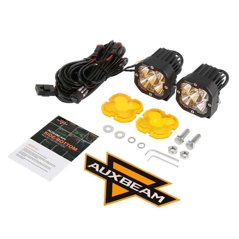 80W 9600LM 3 Inch LED Fog Lights Kit - White/Yellow Beam Compatible with 2012-2022 Toyota Tacoma, 2010-2022 4Runner, 2014-2022 Tundra - Perfect for Off-Roading, Night Driving & Foggy Conditions