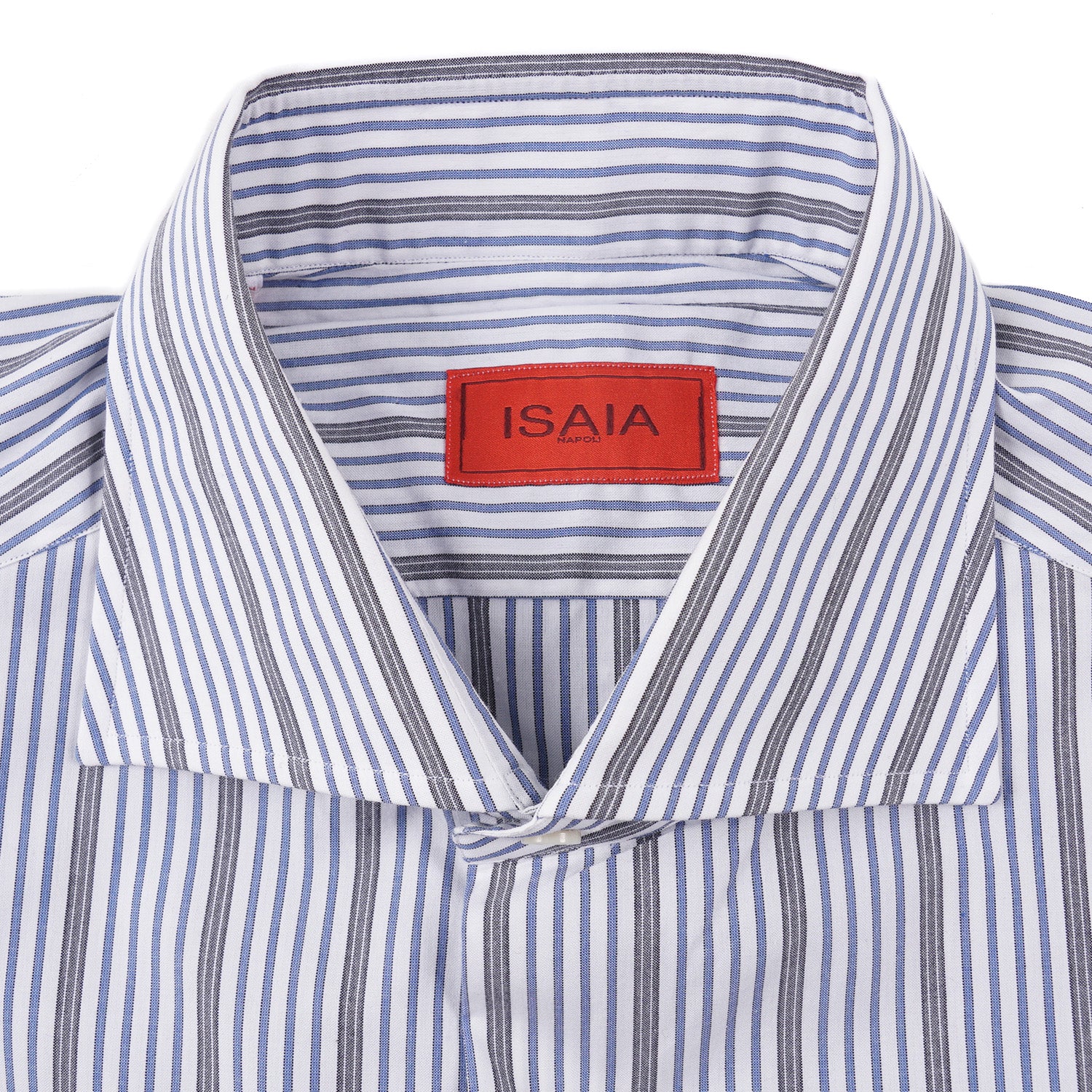 Isaia 'Italia Fit' Striped Cotton Dress Shirt for Men | Premium Business & Formal Wear | Office, Wedding & Special Occasions