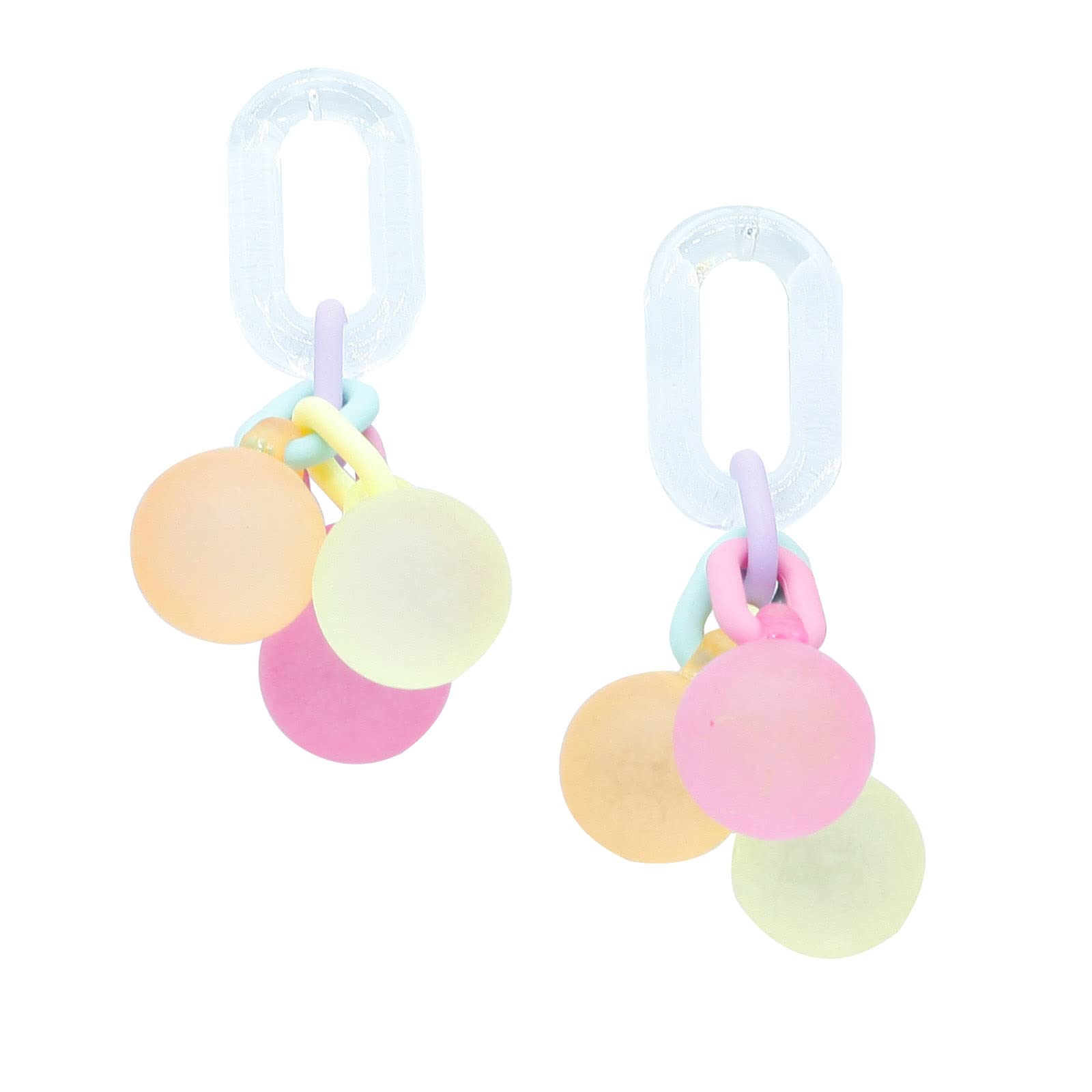 SARTS Lightweight Acrylic Drop Earrings for Women - Retro Geometric Hollow Dangle Earrings with Stud Post - Fashion Statement Jewelry for Girls & Women - Perfect for Parties, Weddings & Everyday Wear