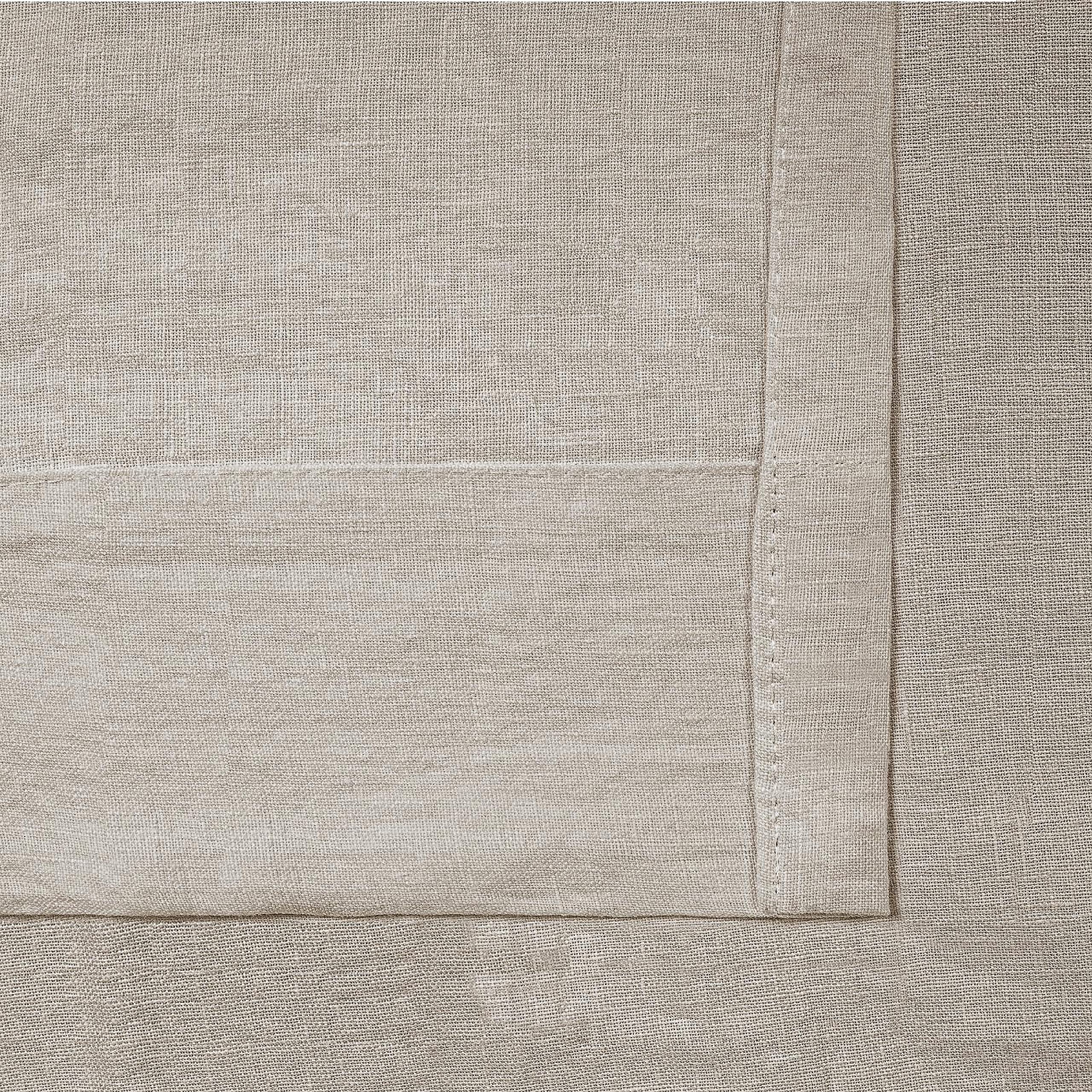 TWOPAGES Natural Linen Pinch Pleated Curtains for Living Room - Light Filtering & Room Darkening Window Drapes (Set of 2 Panels, 26x96 Inches, Safari Beige) - Perfect for Bedroom, Home Theater & Privacy Protection