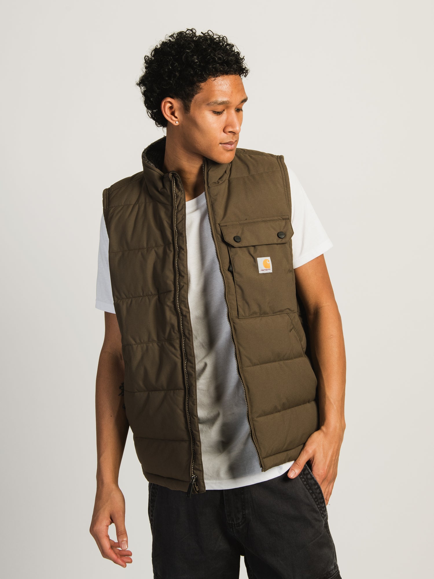 Carhartt Montana Loose Fit Insulated Vest for Men - Warm Winter Work Vest for Outdoor Activities, Hunting, and Construction