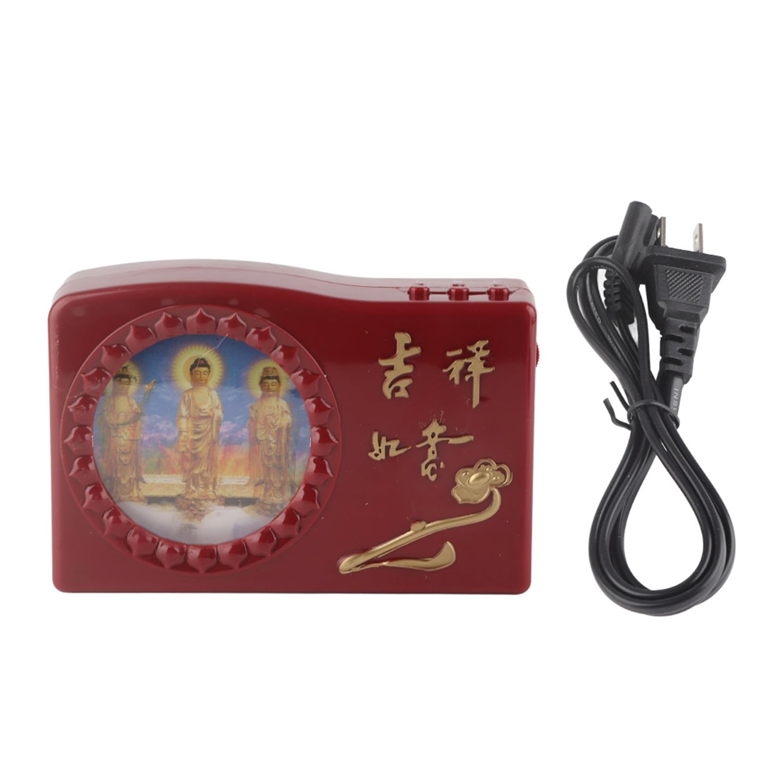 48-in-1 Great Compassion Buddha Machine - LED Prayer Device with FM Transmitter (100-250V) - Perfect for Meditation, Yoga & Spiritual Healing at Home
