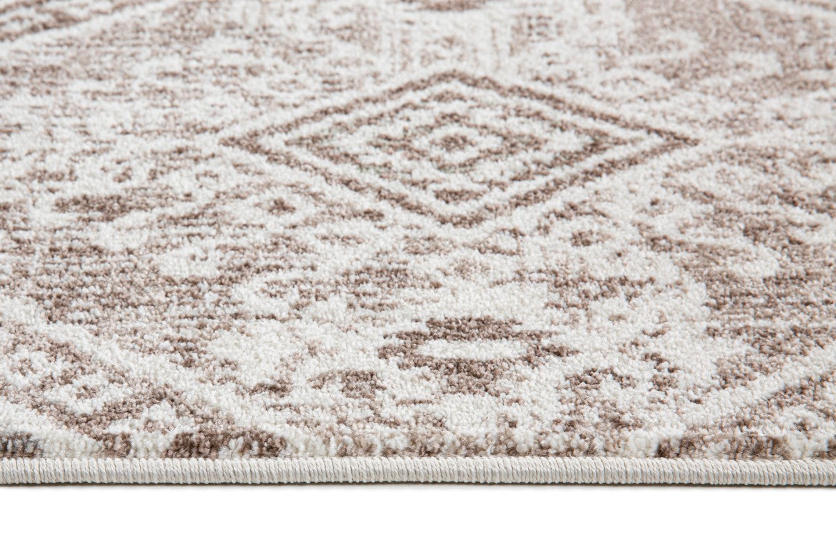 7x9 Beige Area Rug - Soft & Durable Living Room Rug for Home Decor, Bedroom, Office - Non-Slip & Easy to Clean