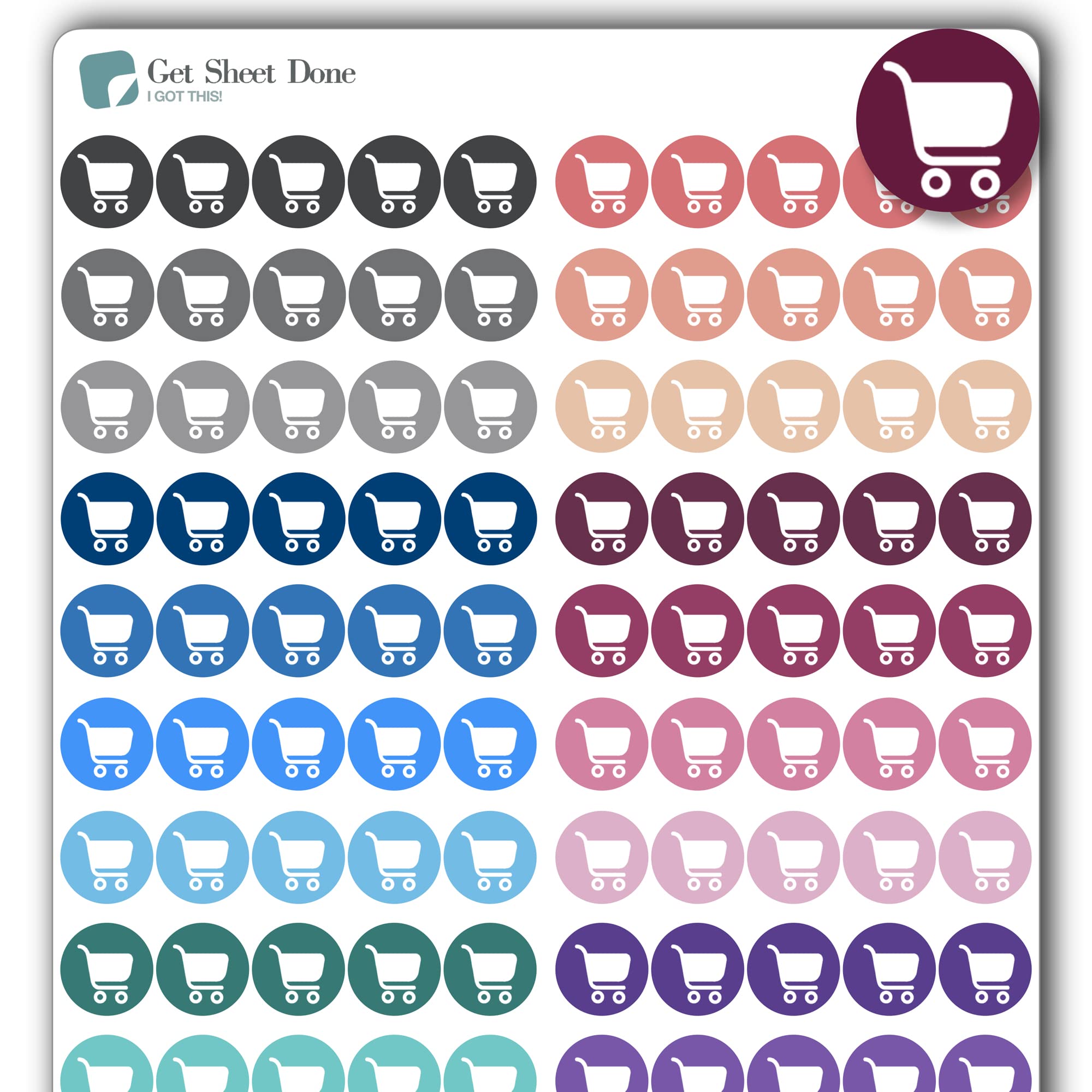 110-Pack 1/3 Inch Transparent Vinyl Dot Stickers for Grocery Shopping Planner, Chores & Productivity - Perfect for Bullet Journaling, Todo Lists & Life Organization (1 Sheet) | Ideal for Bujo, Planner Stickers & Daily Reminders