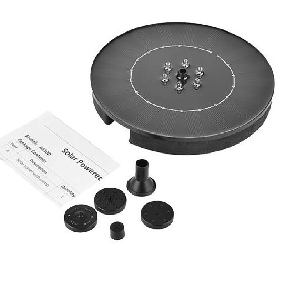 Solar Fountain Pump with LED Lights - 2.4W Floating Water Pump for Bird Bath, Garden, Pond, Pool & Patio | Outdoor Decorative Fountain Kit for Relaxing Backyard & Landscape Design