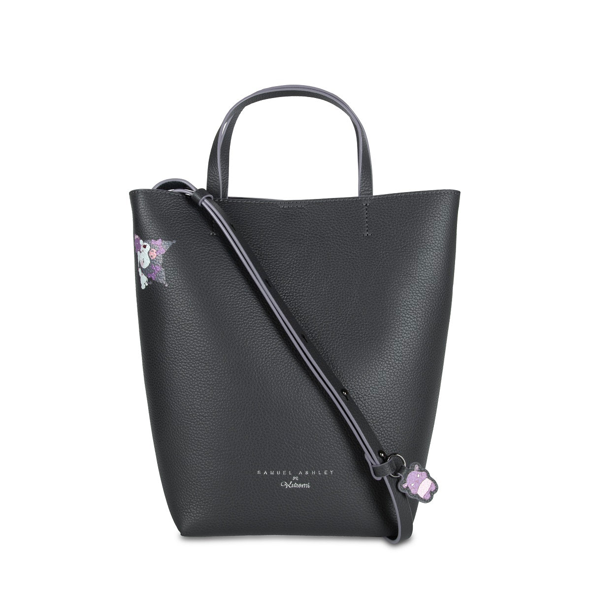 Samuel Ashley x Sanrio Characters Genuine Leather Tote Bag - Stylish Handbag for Women, Cute Kawaii Shopping Bag for Work, Travel & Daily Use