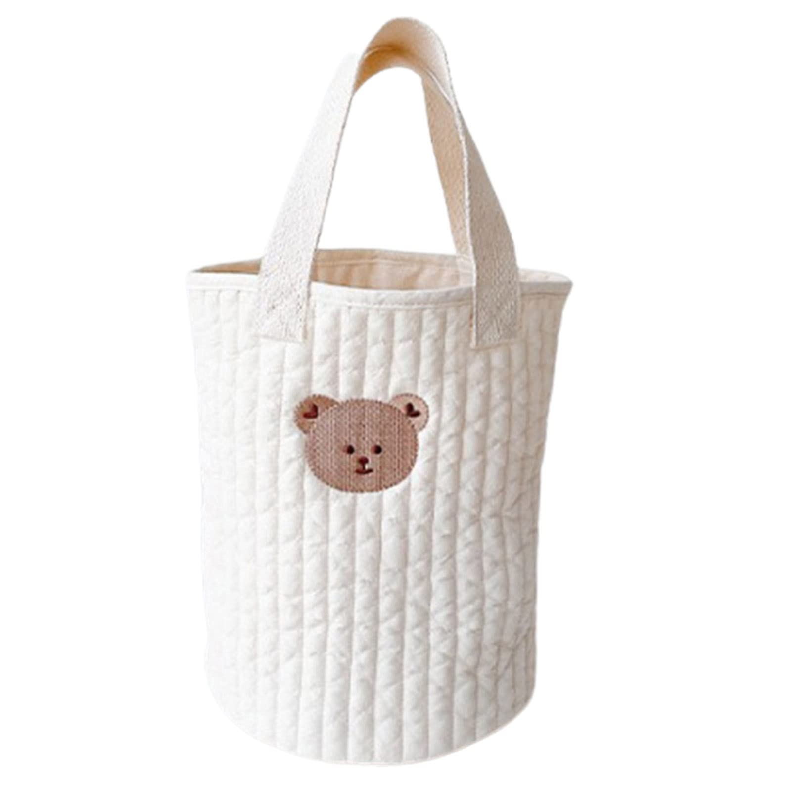 JENPECH Large Diaper Caddy Organizer - Portable Nursery Storage Bin & Travel Organizer for Baby Essentials - Hanging Changing Station for Nursery, Car, and On-the-Go Parents
