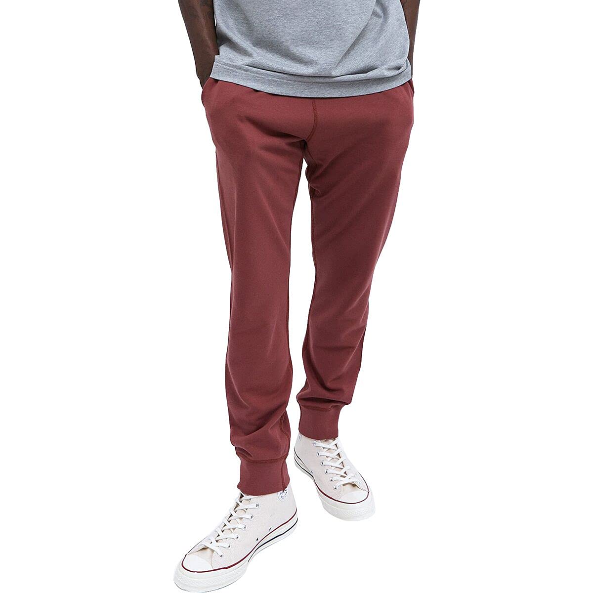 Reigning Champ Men's Slim Fit Sweatpants - Comfortable Joggers for Gym, Lounge & Casual Wear - Premium Cotton Blend Athletic Pants