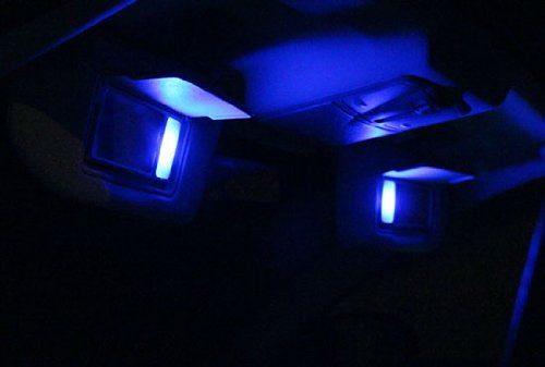 2-Pack Ultra Blue 3 SMD 6641 LED Bulbs - Replacement Lights for Car Vanity Mirror & Sun Visor - Bright Illumination for Makeup Application & Night Driving