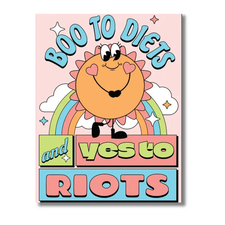 Boo To Diets & Yay To Riots - 500 Piece Jigsaw Puzzle for Adults - Fun & Challenging Puzzle Game for Family Game Night, Relaxation & Home Decor