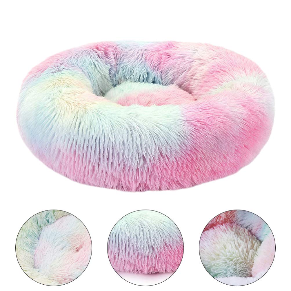 Balacoo Small & Medium Dog Bed - 1pc Faux Fur Pet Bed for Dogs, Calming Couch Cushion with Hairy Design - Perfect for Living Room, Bedroom & Pet Travel