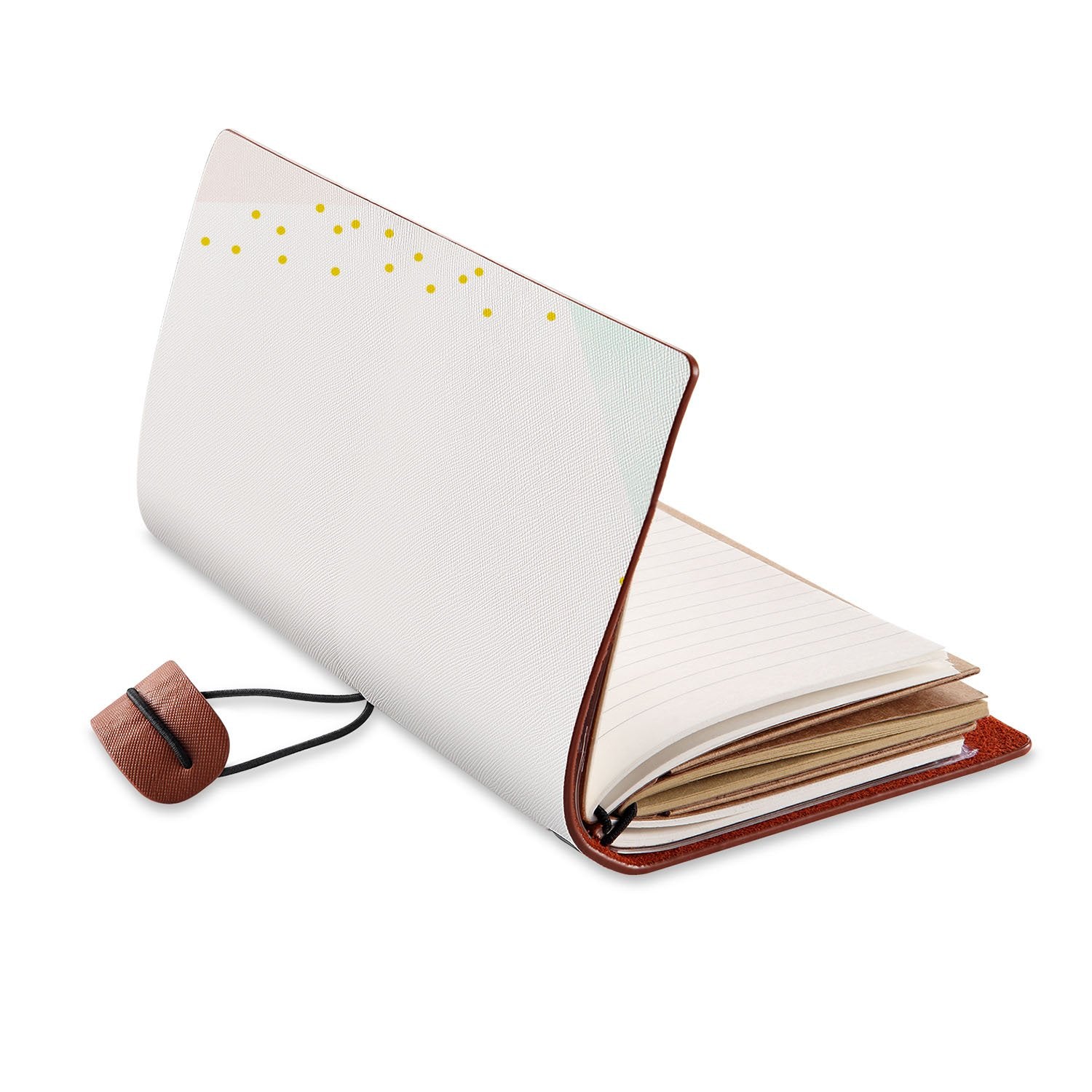 Premium Traveler's Notebook - Minimalist Scandi Design Leather Journal for Writing, Sketching & Planning | Perfect Travel Companion, Bullet Journal & Gift Idea
