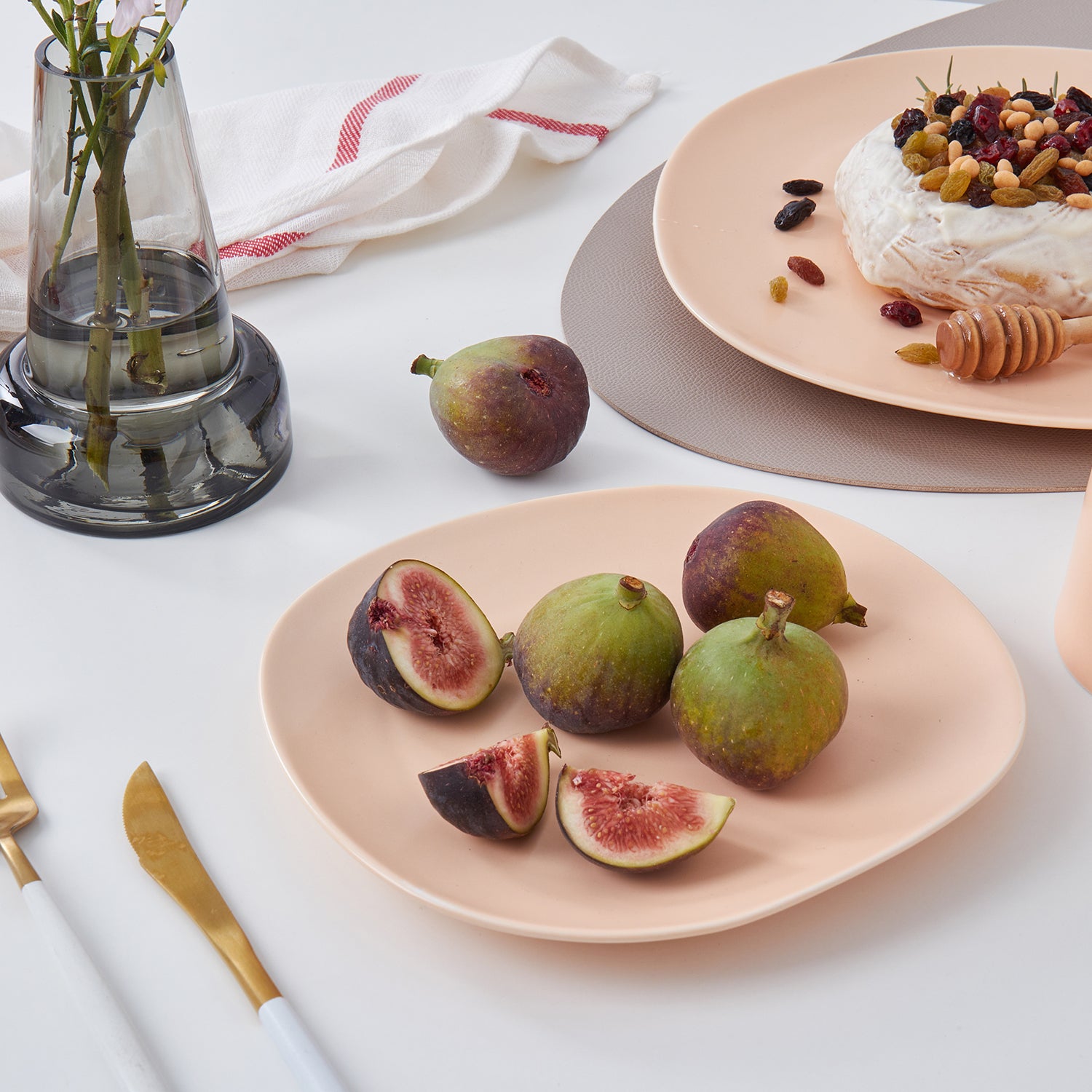 Delilah Porcelain Salad Plate Set of 6 - Elegant Dinnerware for Fine Dining, Parties & Home Decor | Dishwasher Safe & Chip Resistant