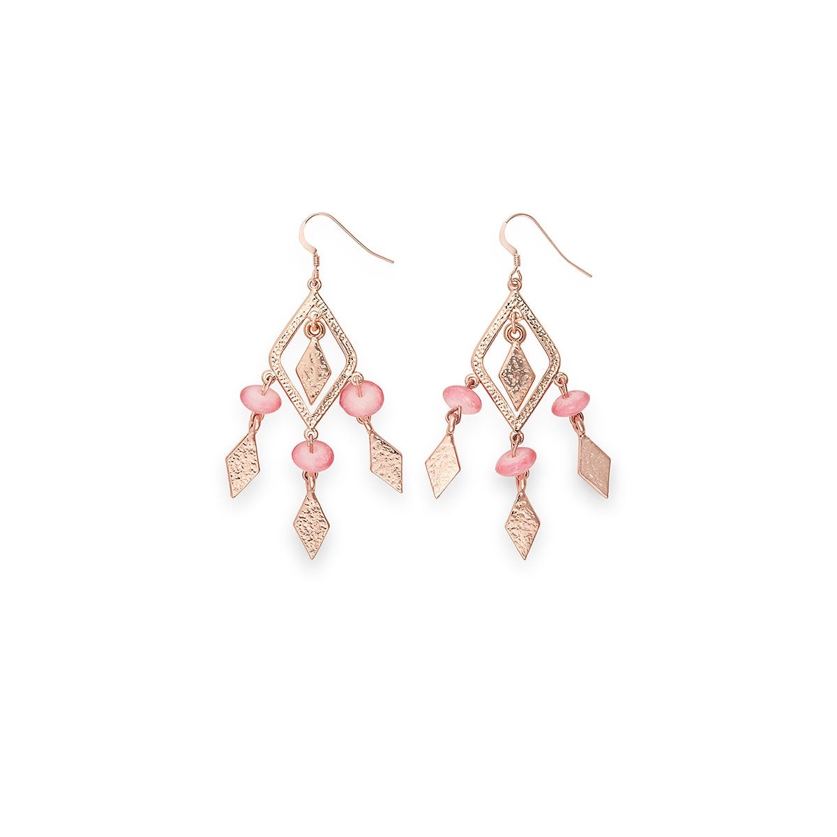 Coral Spearhead Earrings - Handmade Dangle Earrings for Women, Boho Beach Jewelry | Perfect for Summer Outfits, Vacations & Beach Weddings