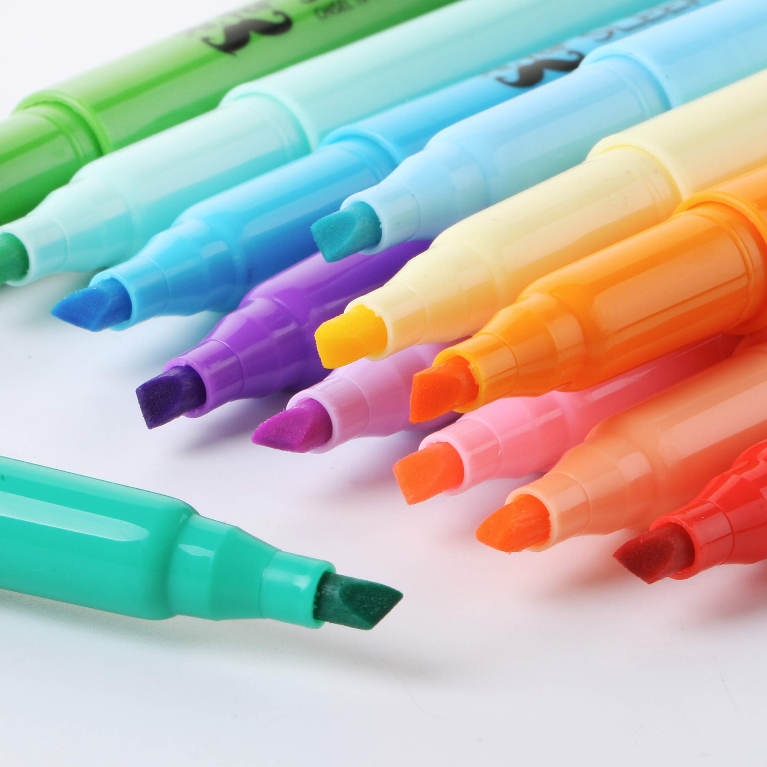 Pastel Highlighters 12 Pack - Fast Dry Bible Journaling & School Supplies