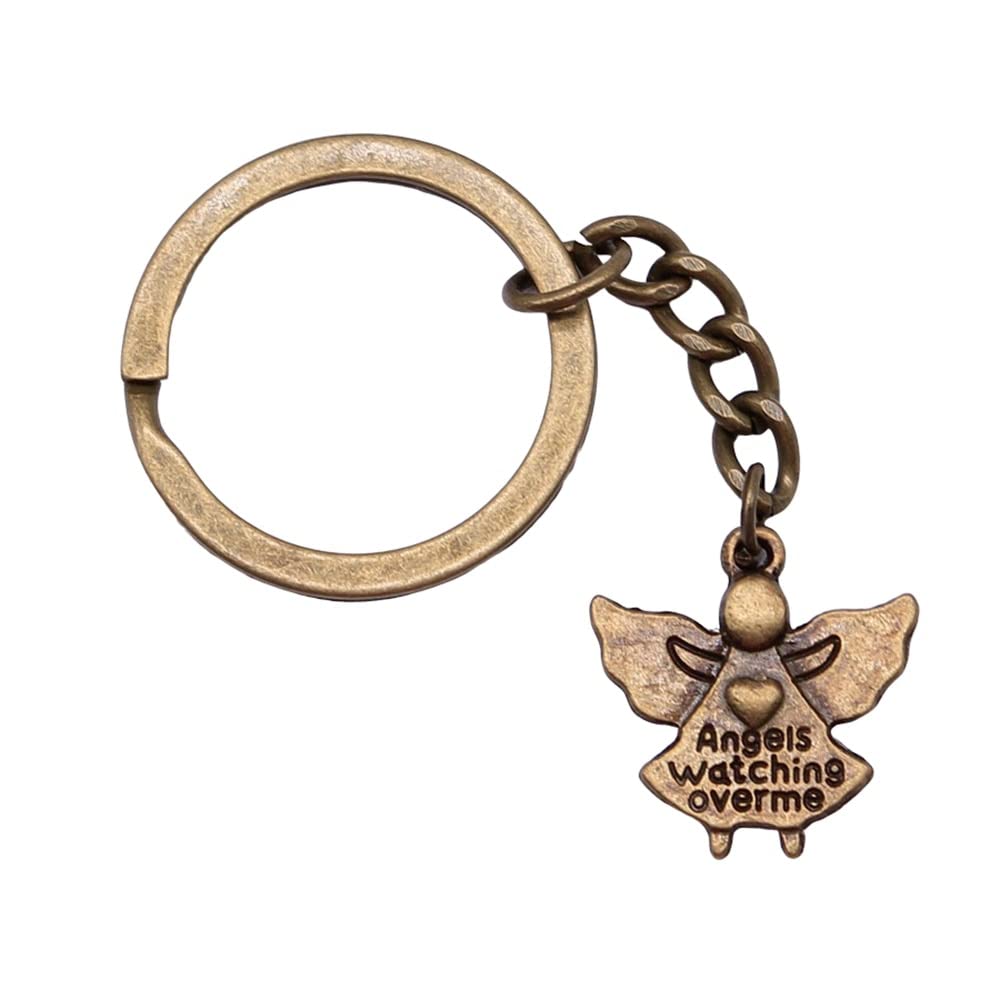 Angel Wings Feather Keychain - Elegant Wedding Favors for Guests, DIY Jewelry Craft, Unique Key Ring Gift for Bridesmaids & Party Decor - Perfect for Weddings, Anniversaries & Special Events