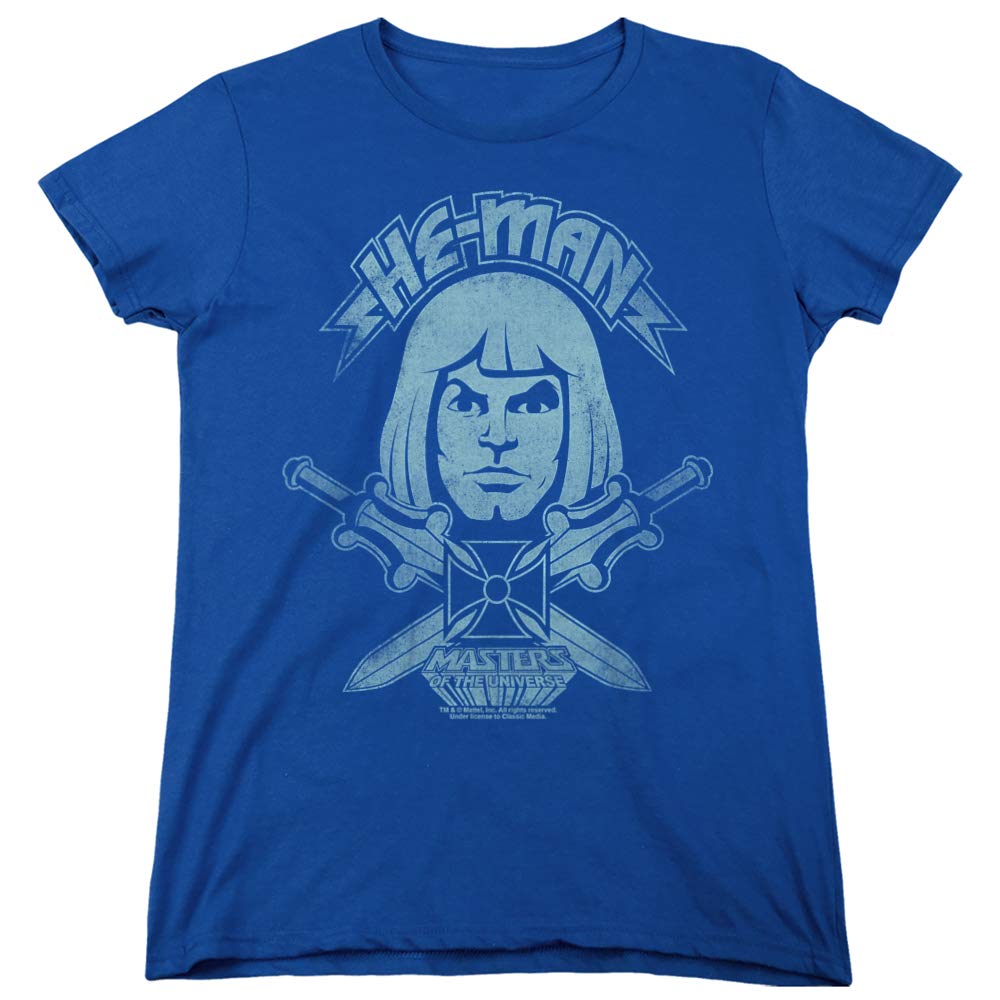 He-Man Masters of The Universe Women's T-Shirt | Vintage 80s Cartoon Graphic Tee | Perfect for Cosplay, Comic Con & Casual Wear