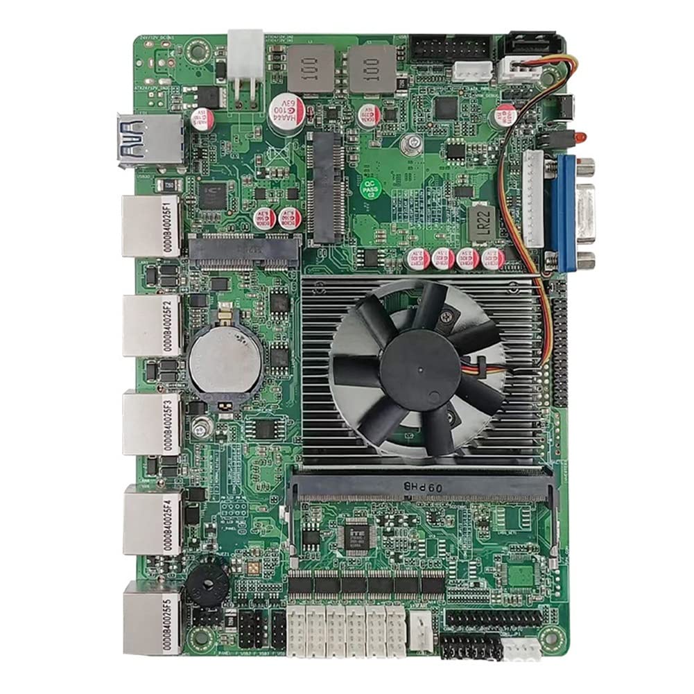Industrial Motherboard with Intel I5-8257U CPU | 4XPOE Network Security Router Board | For Industrial Control & Network Visualization Systems | Perfect for Smart Factories, Surveillance Networks & Automation Projects