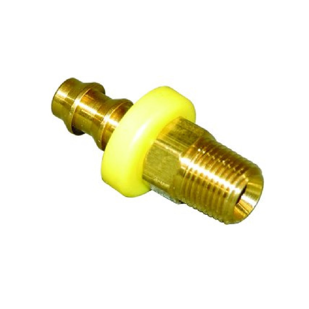 G2016B Brass Push-On Hose Barb with Male NPT Thread - Perfect for Plumbing, Hydraulic Systems & Industrial Applications