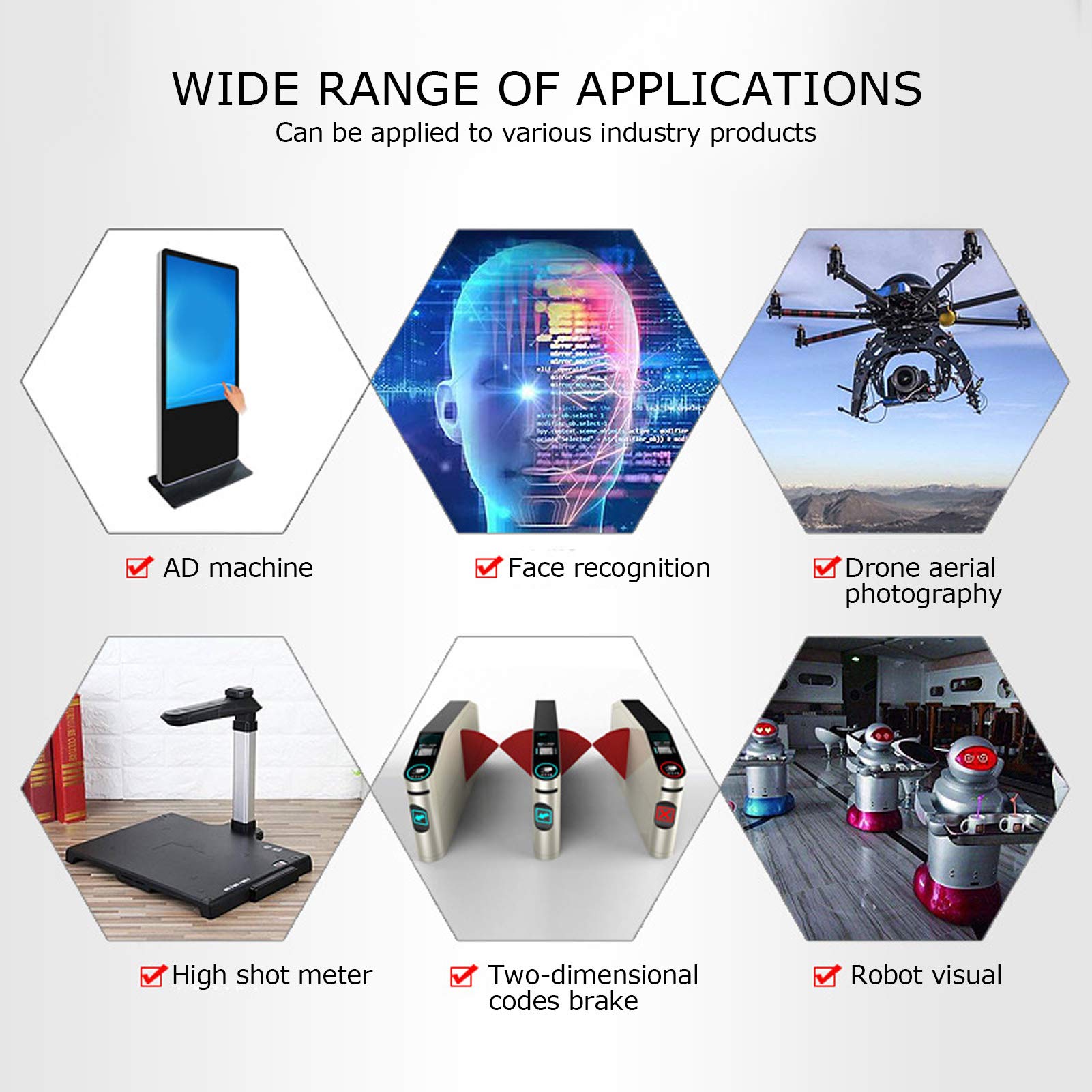 HBV-1714-2 Dual Lens Stereo Webcam Module - USB 2.0 Industrial Mini Camera with High Angle Lens for 3D Imaging, Machine Vision & Robotics Applications
