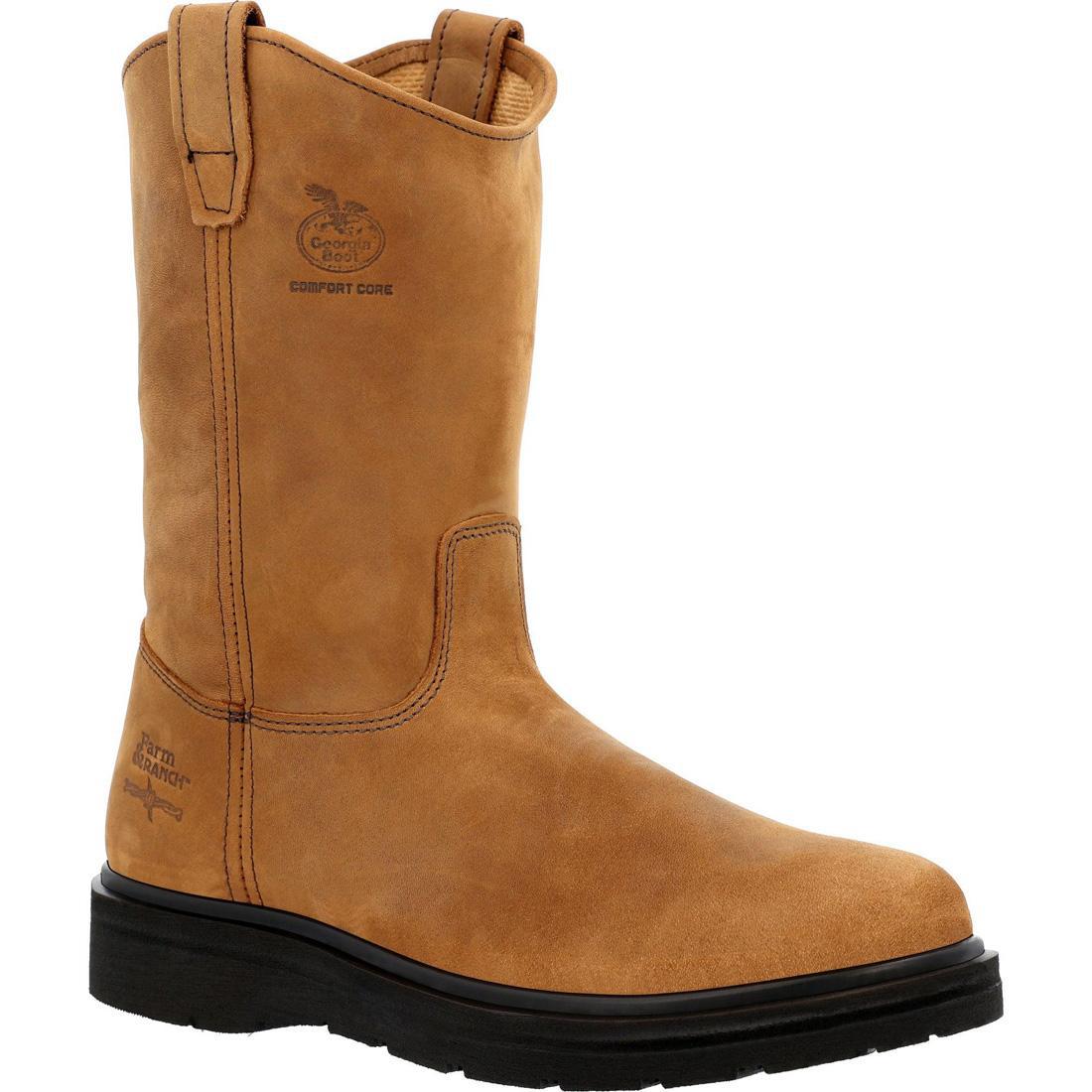 Best Farm and Ranch Pull-On Work Boots for Men & Women - Waterproof, Slip-Resistant, Comfortable - Ideal for Farming, Ranching, Construction & Outdoor Work