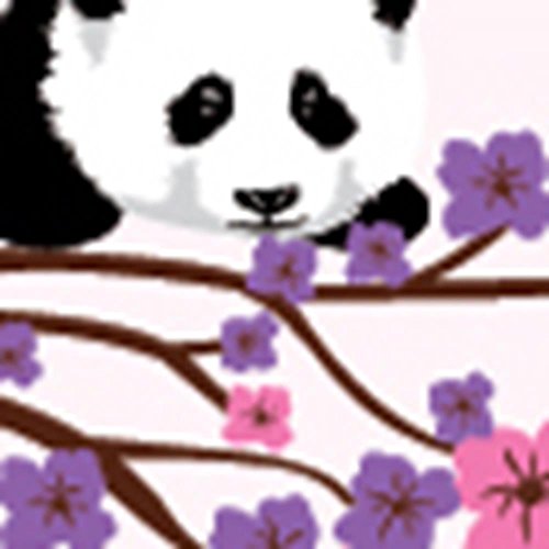 Purple Pink With Panda