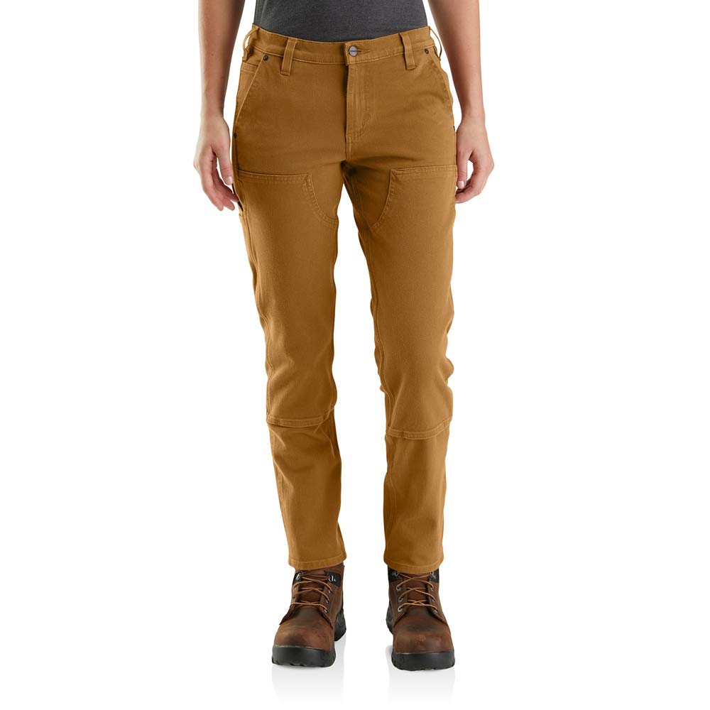 Carhartt Women's Rugged Flex Twill Work Pants - Durable & Comfortable for Construction, Landscaping & Outdoor Jobs