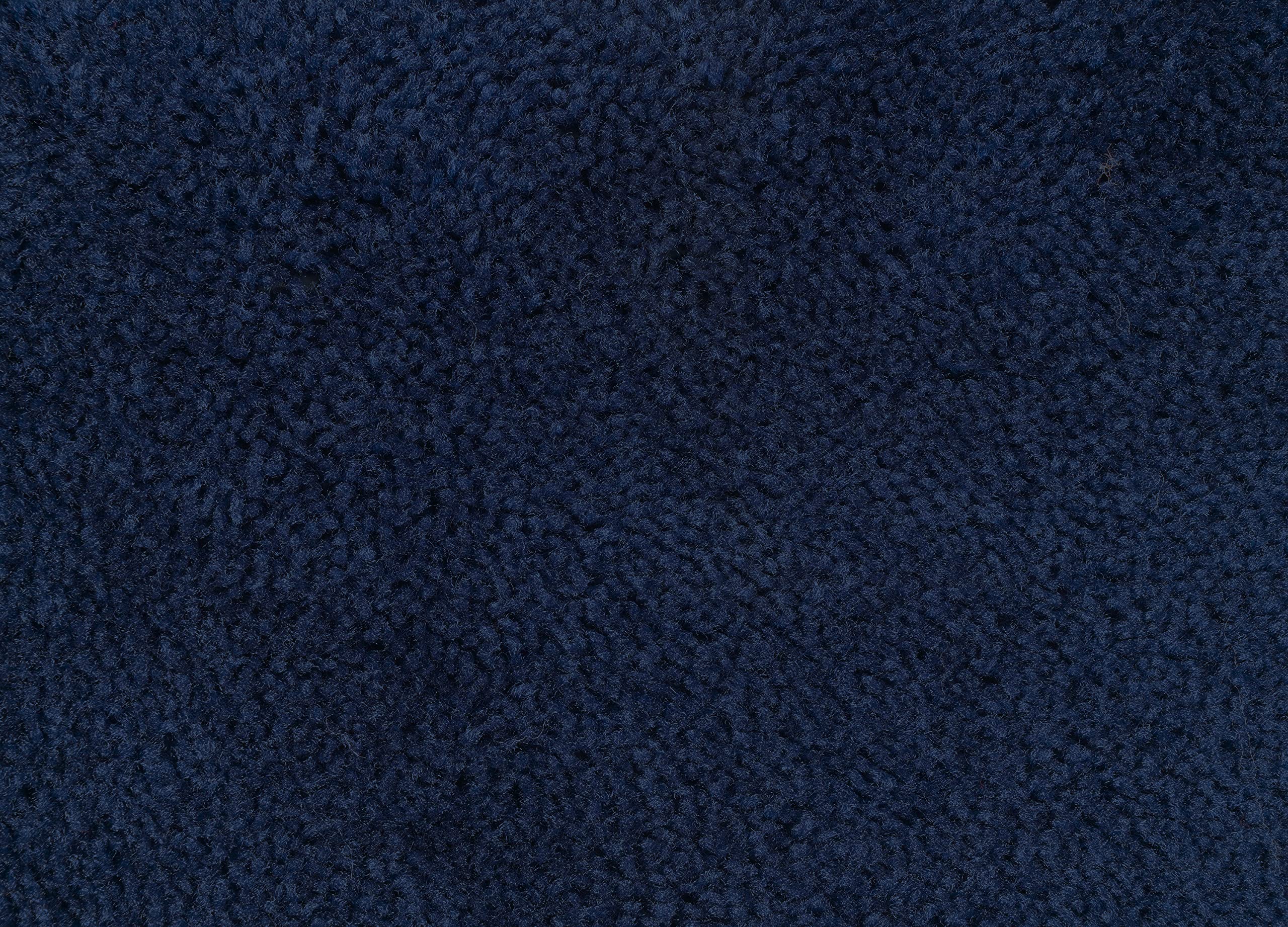 Garland Rug Traditional Nylon Washable Navy 5-Piece Bathroom Rug Set - Soft, Absorbent & Stylish Non-Slip Mats with Lid & Contour - Perfect for Bathroom, Shower & Vanity Areas