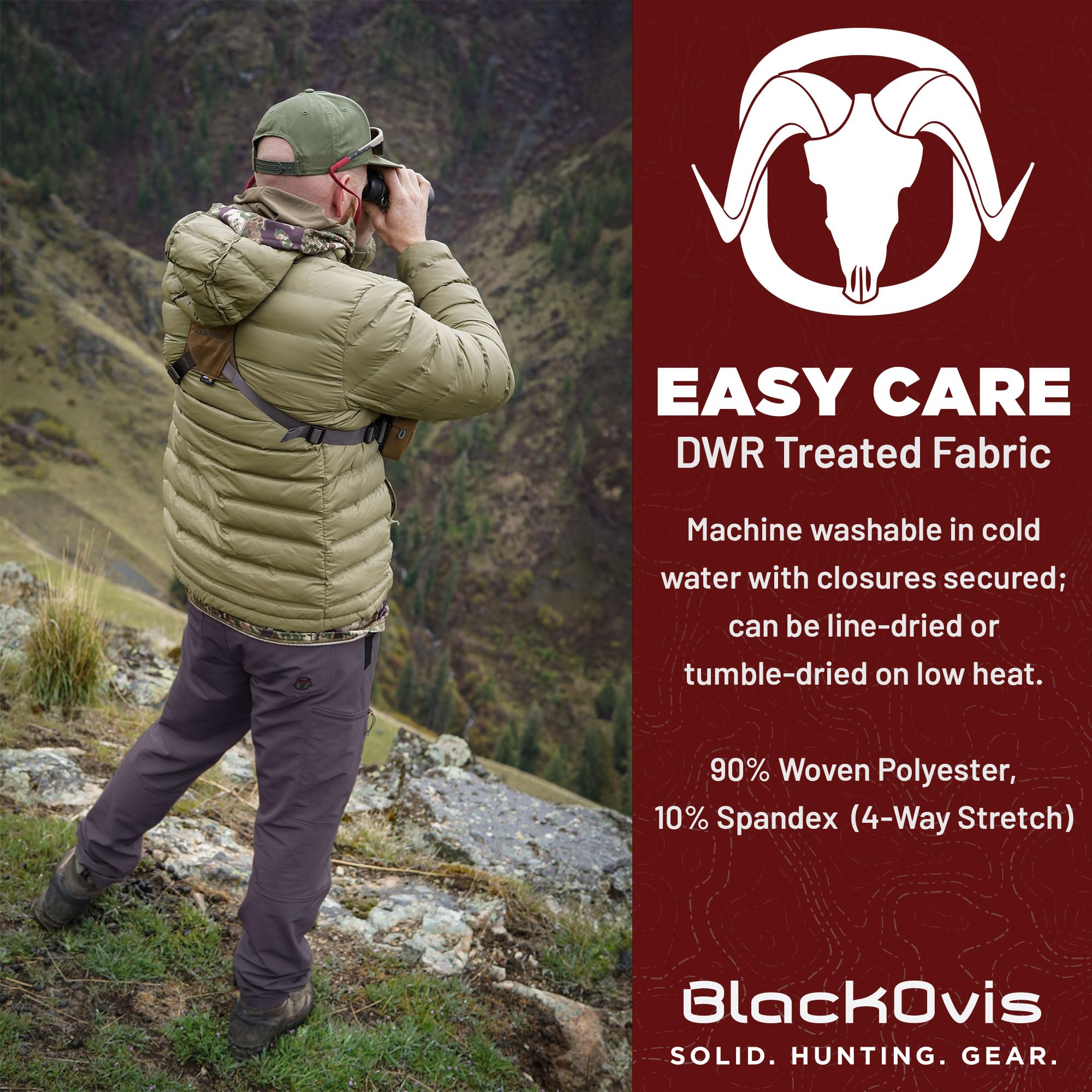 Granite Peak Midweight Hiking Pants for Men - Durable Outdoor Adventure Pants - Perfect for Trekking, Camping & Mountain Climbing