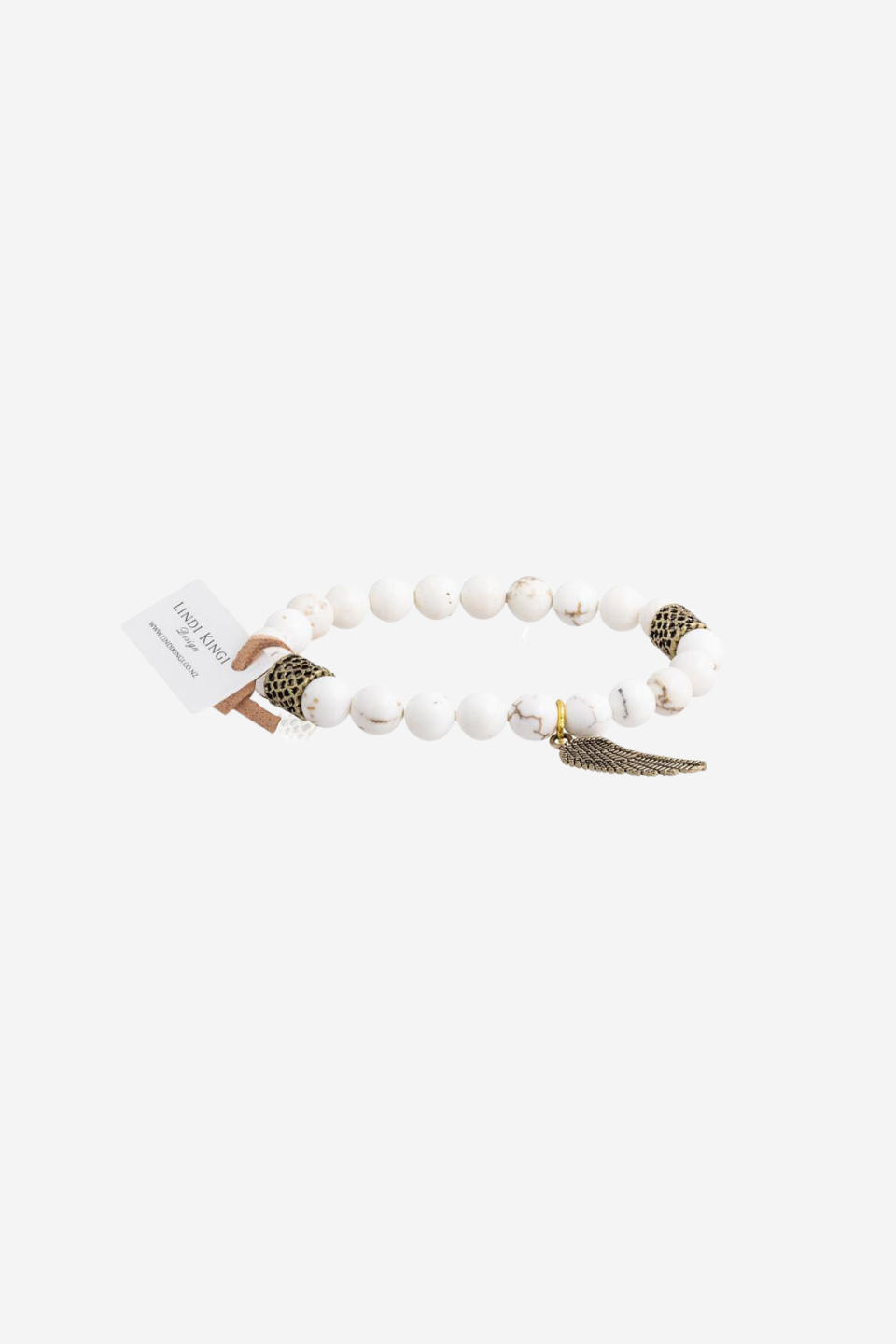 Howlite Bracelet Set - Cream & Gold Beaded Healing Stone Jewelry for Women - Perfect for Meditation, Yoga & Spiritual Gifts