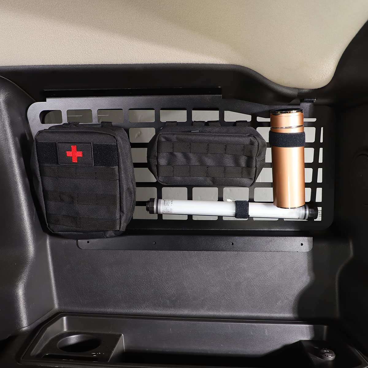 Aluminum Rear Trunk Luggage Shelf & Cargo Storage Panel for Hummer H2 2003-2009 - Heavy Duty Multi-Function Rack (2Pcs) - Perfect for Road Trips, Camping & Off-Road Adventures