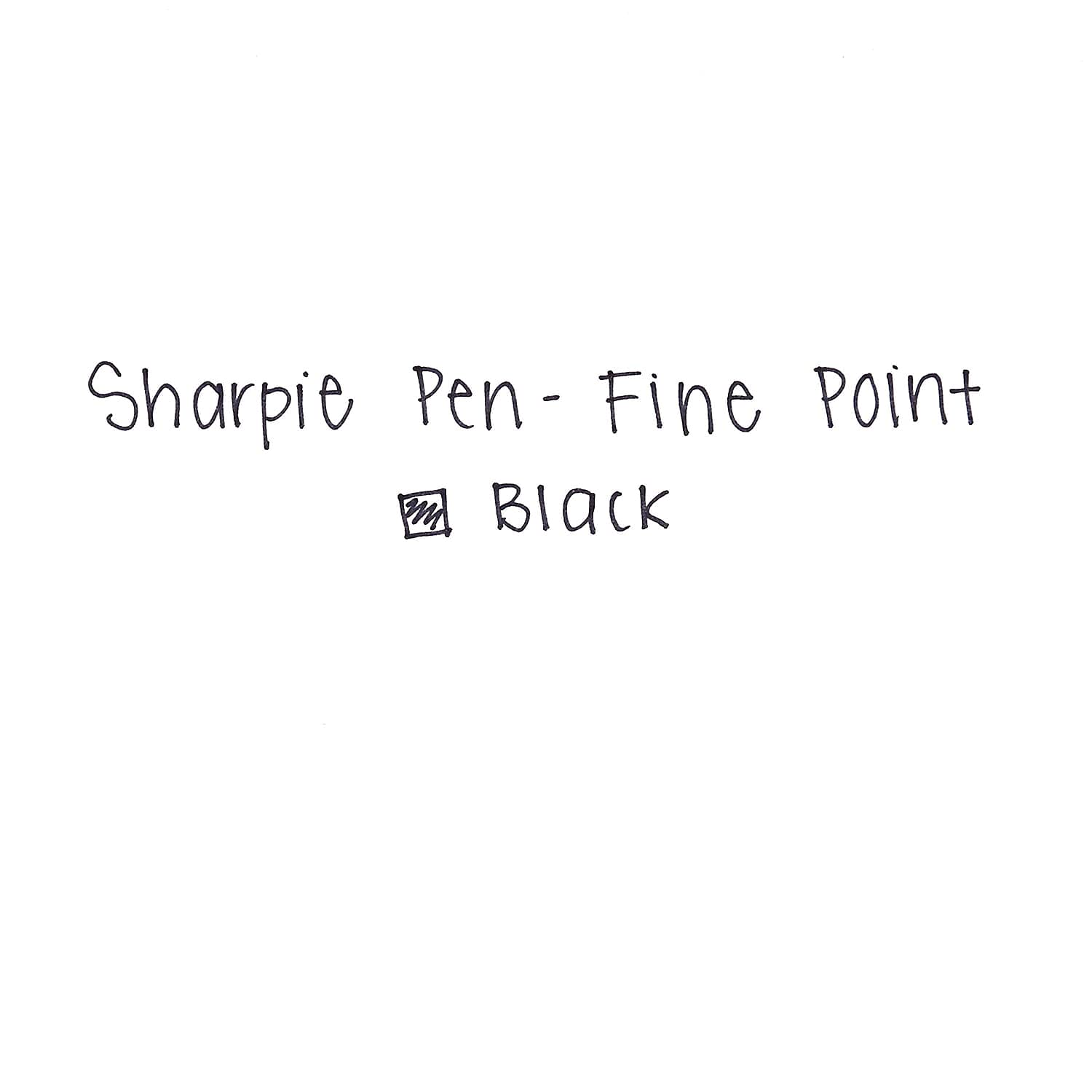 Sharpie 1742663 Fine Point Permanent Marker Pen - Black Ink, Water Resistant, Pack of 12 - Ideal for Office, School, Art Projects & Labeling