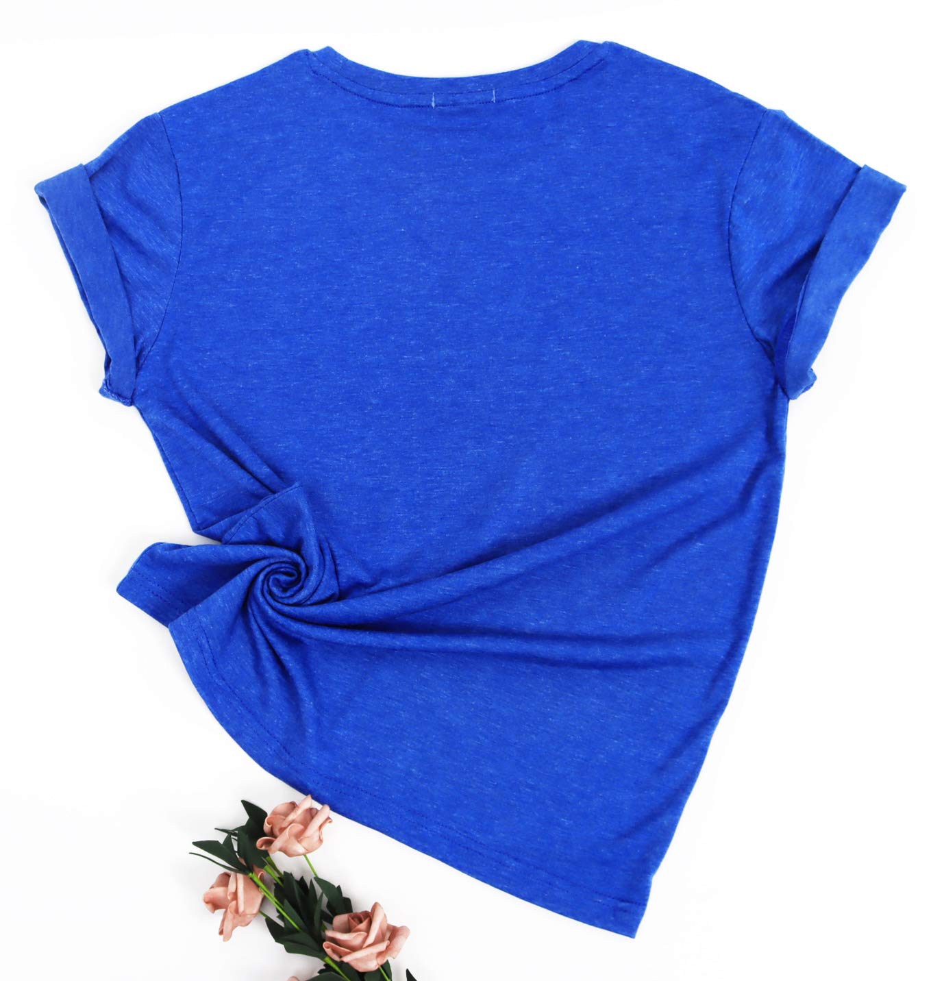 Women's Summer Sunflower Graphic T-Shirt - Cute Floral Loose Fit Crew Neck Short Sleeve Casual Top for Beach, Vacation & Everyday Wear