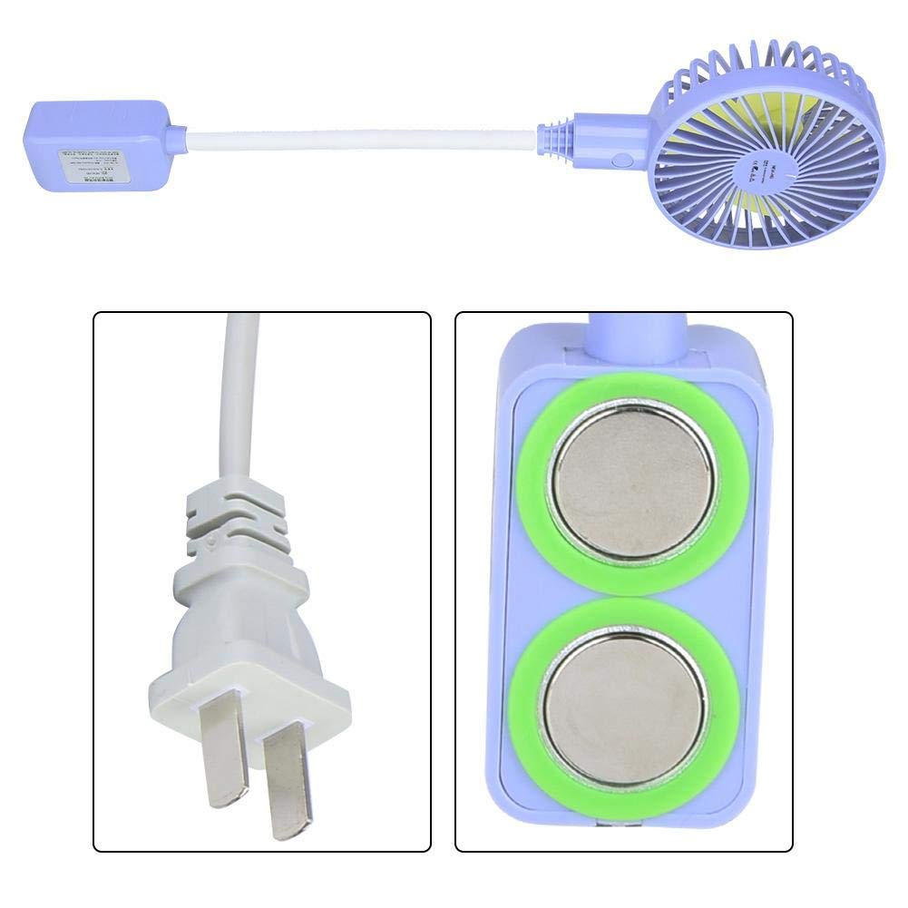 Pssopp Mini Desk Fan - 3-Speed Adjustable Magnetic Cooling Fan, Ultra Quiet Flexible Electric Fan with Super Strong Magnetic Base for Home, Office & Travel | Perfect for Workstations, Bedrooms & Dorm Rooms