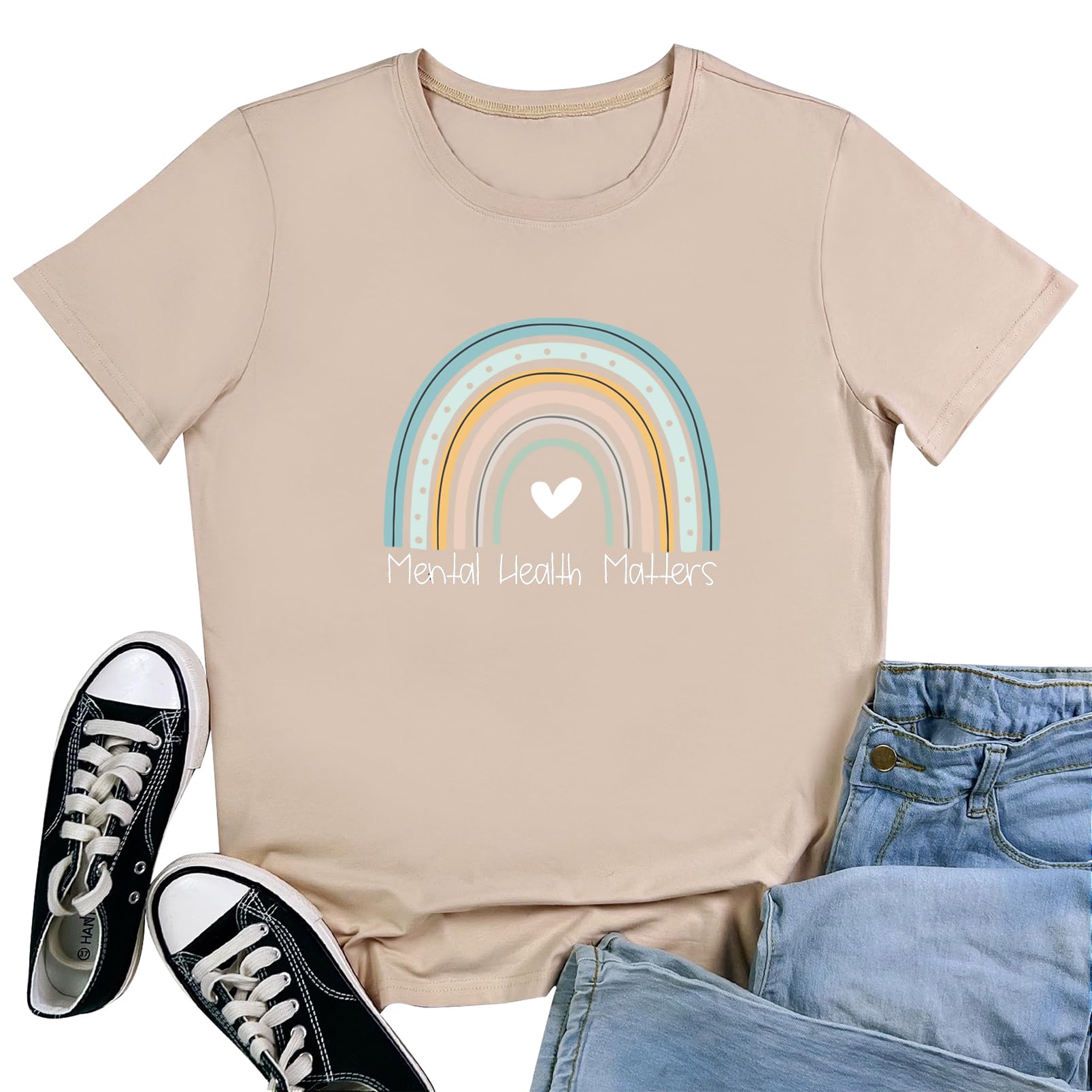 ROSEPARK Women's Cute Graphic Tees - Trendy Summer Tops for Casual Wear | Perfect for Beach Outings, Street Style & Everyday Comfort