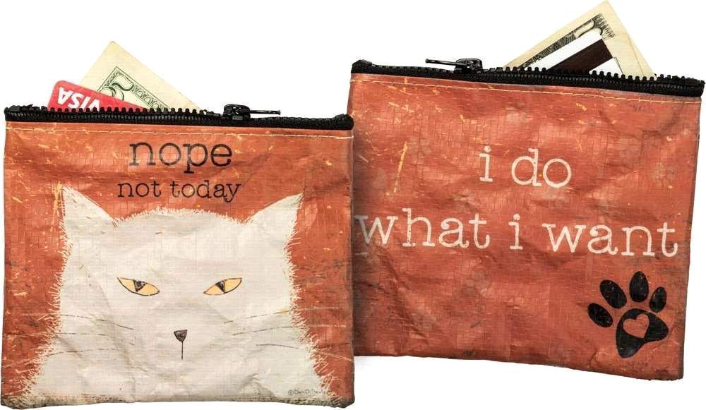 Primitives By Kathy Zipper Wallet - 'Nope Not Today' Funny Women's Bifold Wallet - Perfect for Everyday Use, Gifts & Travel Accessories