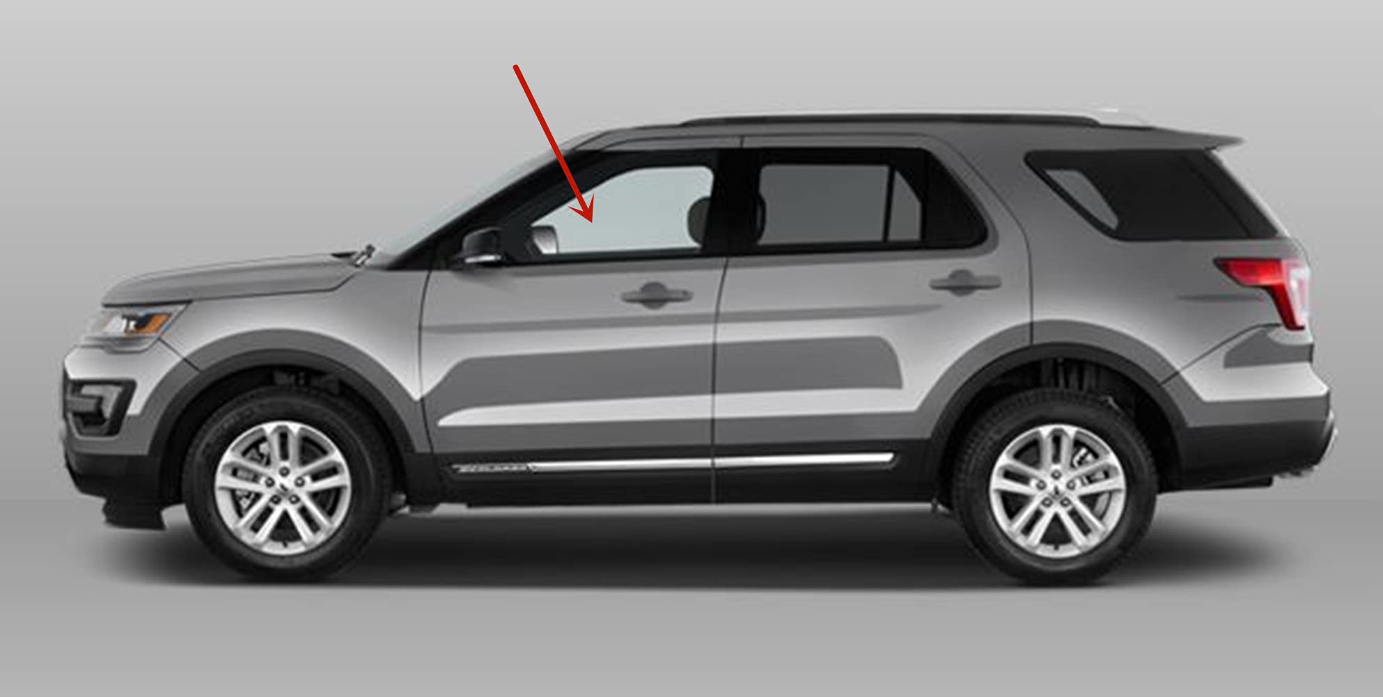 Tempered OE Driver Left Side Front Door Window Glass Replacement for Ford Explorer 2011-2019 Models - Perfect Fit & Easy Installation for Car Door Repair & Auto Glass Replacement