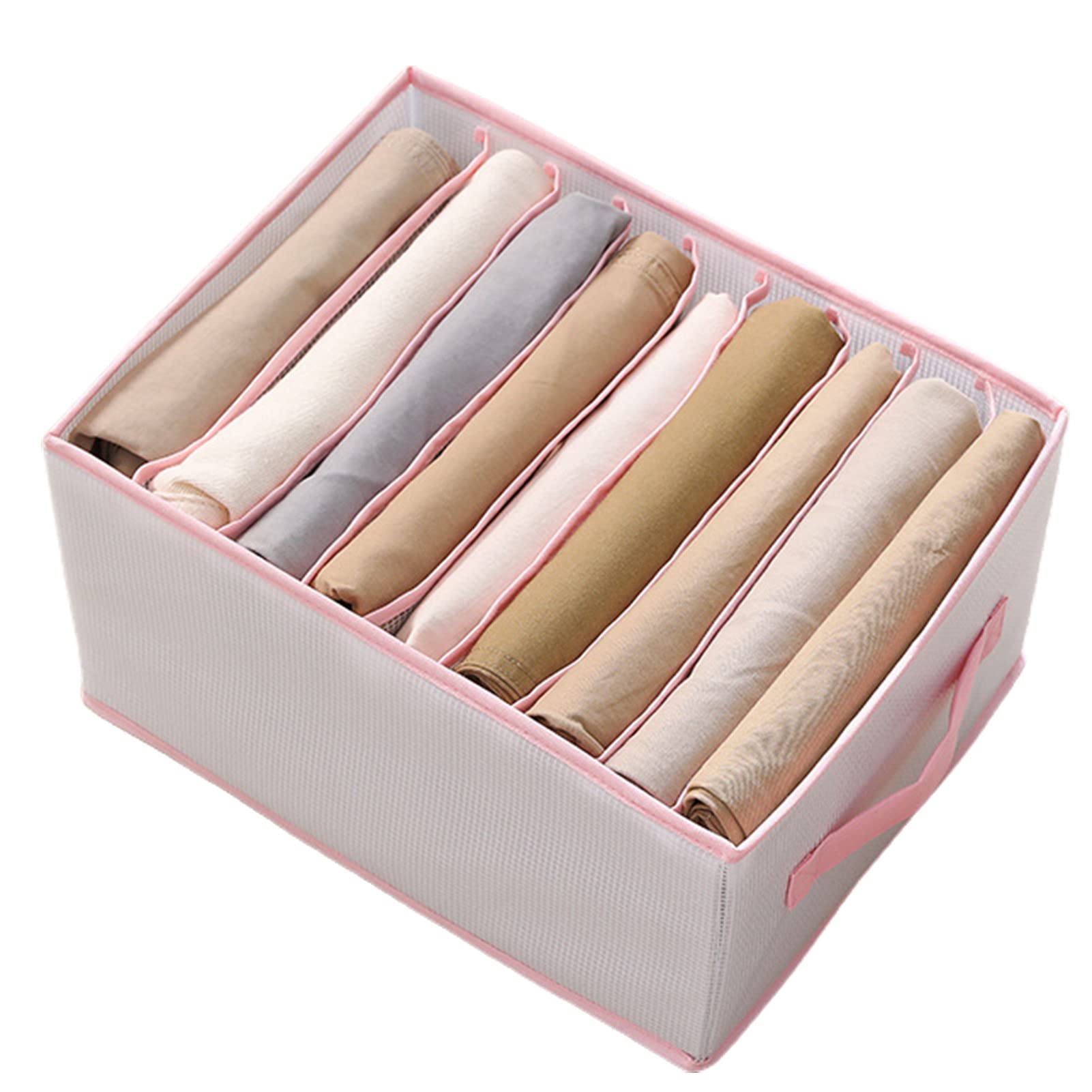 Foldable Storage Basket - 9/12 Grids Anti-Scratch Closet Organizer for Clothes & Household Supplies