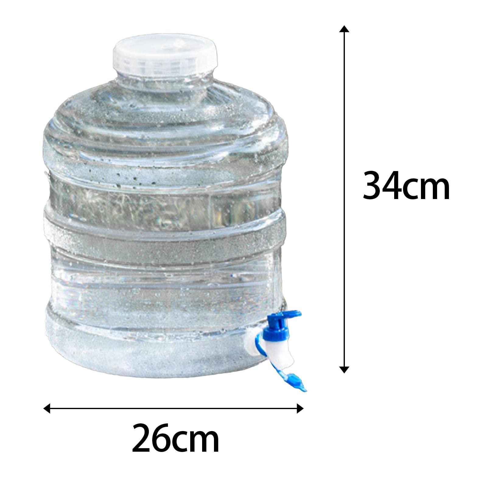 THE STYLE SUTRA® 11.3L Portable Water Storage Container with Faucet & Lid - Emergency Water Supply for Car, Camping, Fishing & Outdoor Activities | Durable Water Container for Home, Yard & Travel Use