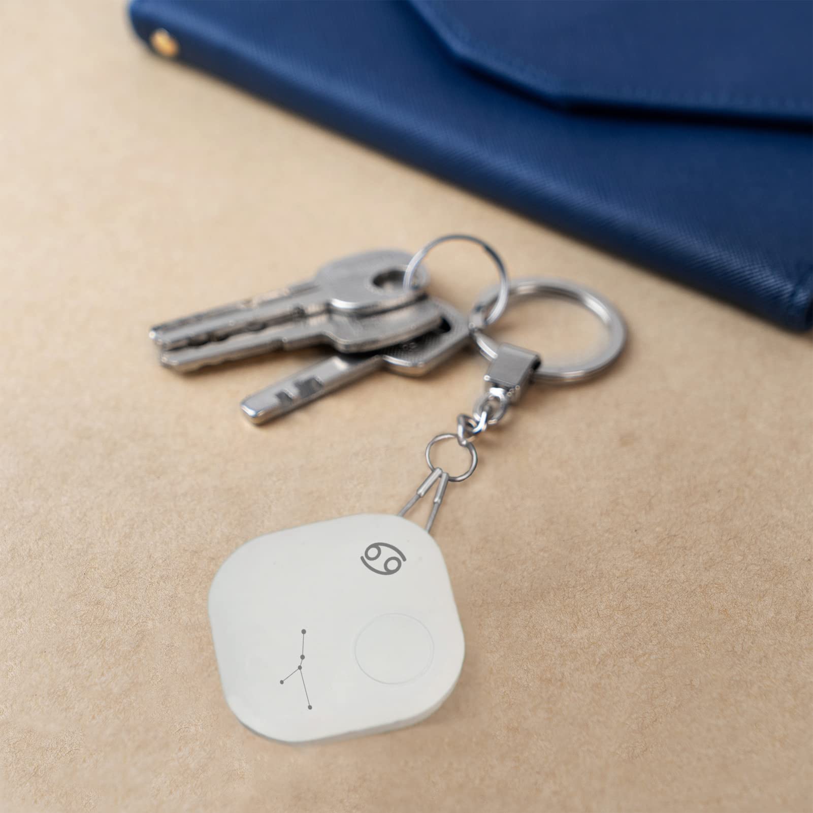 Nutale Bluetooth Key Finder for Keys, Pets & Bags - Cancer Constellation Design
