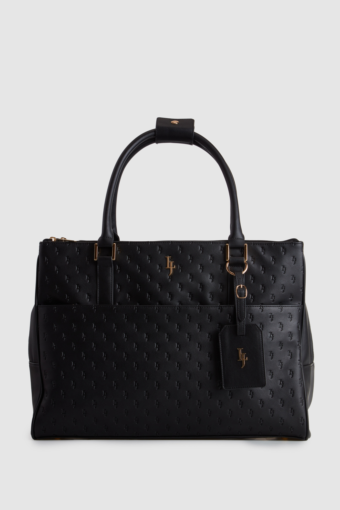 Stylish Embossed Travel Tote Bag for Women - Waterproof & Spacious Carryall for Work, Gym, Beach & Weekend Getaways