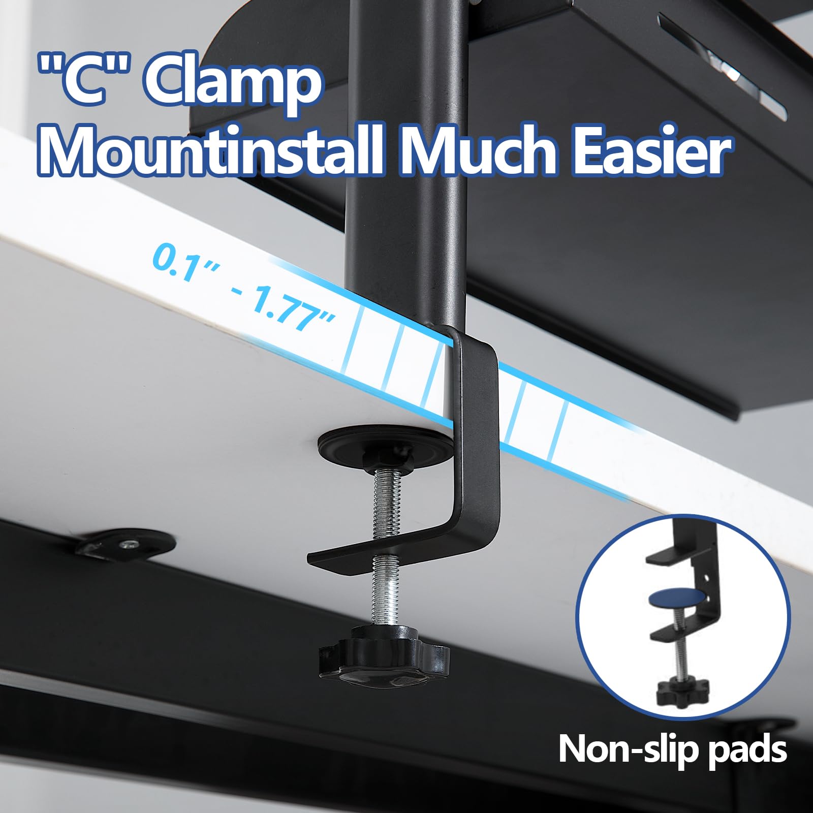 Adjustable 2-Tier Desk Shelf Organizer with Metal Tray - Perfect for Office & Gaming Setup