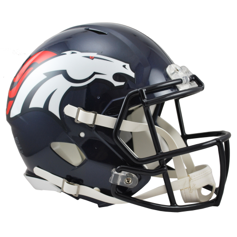 DENVER BRONCOS RIDDELL REVOLUTION SPEED AUTHENTIC FOOTBALL HELMET - Official NFL Licensed Collectible & Game Day Gear for Fans and Players