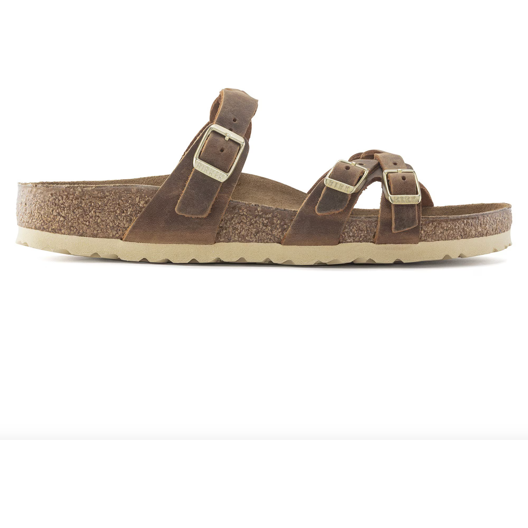 Birkenstock Women's Franca Braided Oiled Leather Sandals - Comfortable Adjustable Straps for Walking, Travel & Summer Outfits