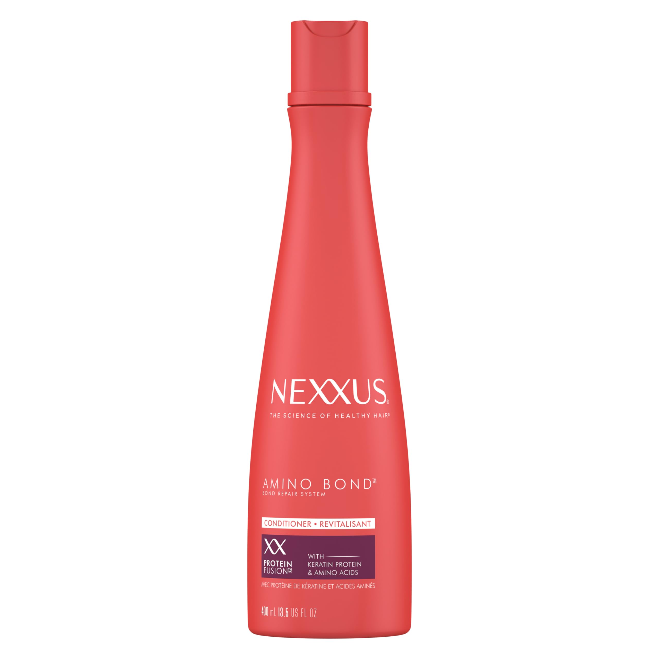 Nexxus Amino Bond Conditioner for Damaged Hair - Repairing Treatment with Keratin & Amino Acids (13.5 oz) | Salon-Quality Hair Care for Dry, Brittle & Color-Treated Hair