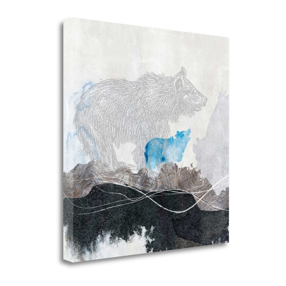 Bear 1 By Louis Duncan He - Premium Giclee Art Print on Gallery Wrapped Canvas - Handmade Wall Decor for Living Room, Bedroom & Office - Ready to Hang Framed Painting