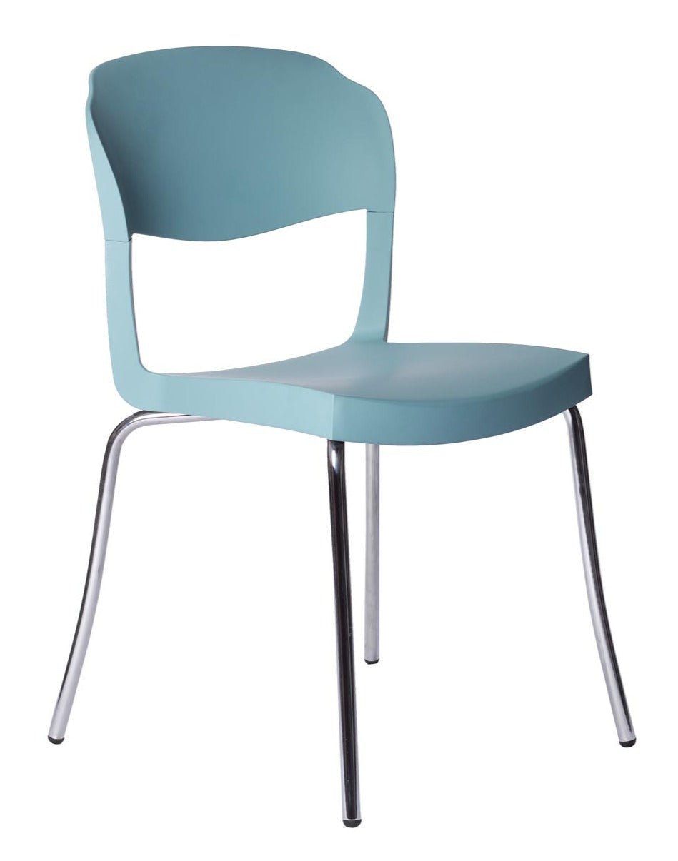 Evo Strass Stackable Chair by Green - Modern & Durable Stacking Chairs for Home, Office, or Event Use