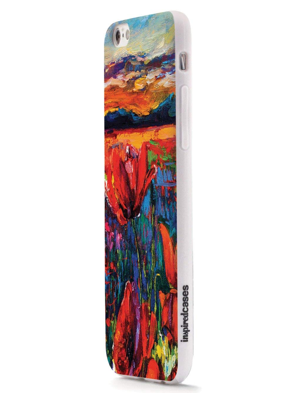 Premium 3D Textured Protective Phone Case for Apple iPhone X/Xs - Inspired by Red Tulips Impressionist Painting | Slim Fit, Shockproof & Scratch-Resistant Cover | Perfect for Daily Use, Travel & Outdoor Activities